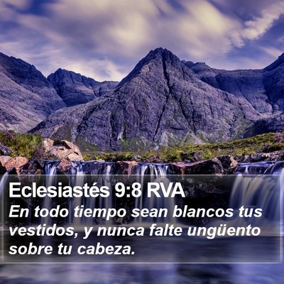 Eclesiastés 9:8 RVA Bible Verse Image
