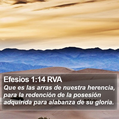 Efesios 1:14 RVA Bible Verse Image