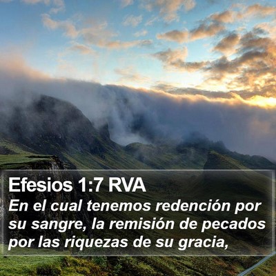 Efesios 1:7 RVA Bible Verse Image