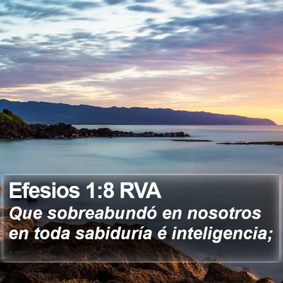 Efesios 1:8 RVA Bible Verse Image