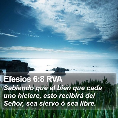 Efesios 6:8 RVA Bible Verse Image