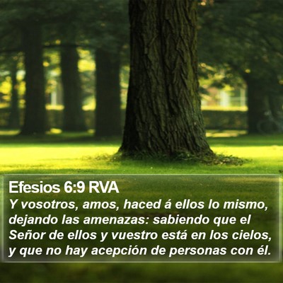 Efesios 6:9 RVA Bible Verse Image