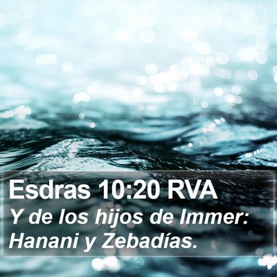 Esdras 10:20 RVA Bible Verse Image