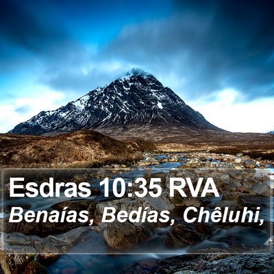Esdras 10:35 RVA Bible Verse Image
