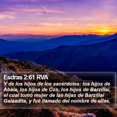 Esdras 2:61 RVA Bible Verse Image