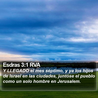 Esdras 3:1 RVA Bible Verse Image