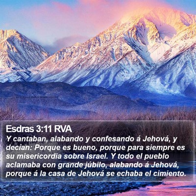 Esdras 3:11 RVA Bible Verse Image