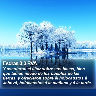 Esdras 3:3 RVA Bible Verse Image
