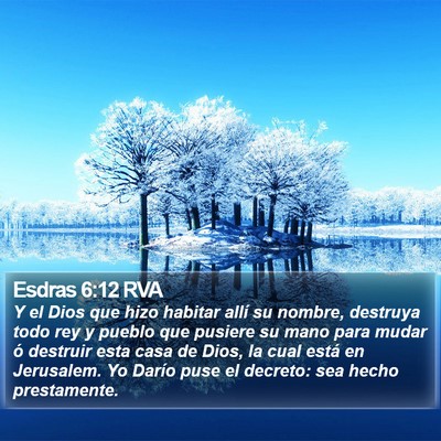 Esdras 6:12 RVA Bible Verse Image