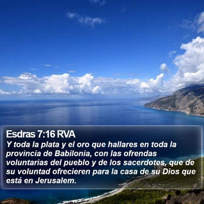 Esdras 7:16 RVA Bible Verse Image