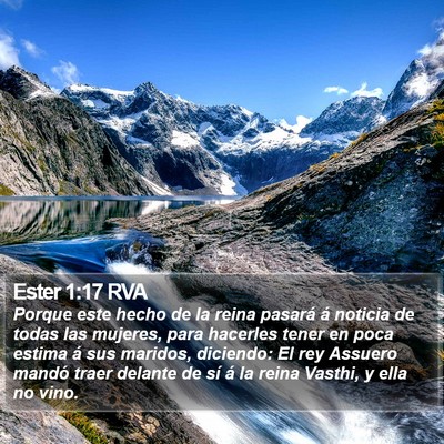 Ester 1:17 RVA Bible Verse Image