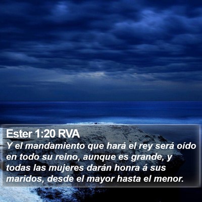 Ester 1:20 RVA Bible Verse Image