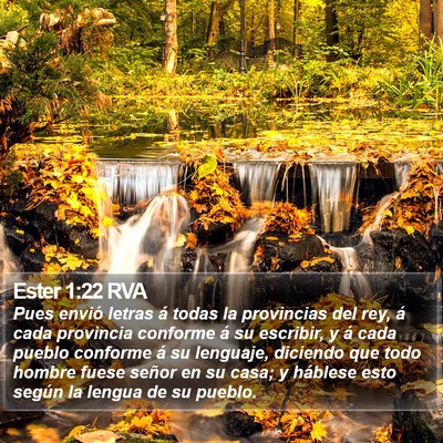 Ester 1:22 RVA Bible Verse Image
