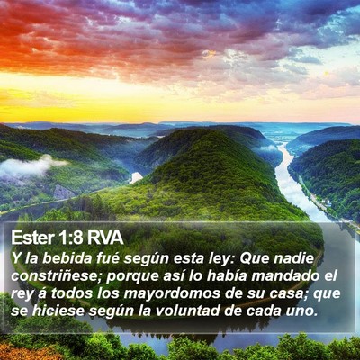 Ester 1:8 RVA Bible Verse Image