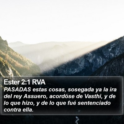 Ester 2:1 RVA Bible Verse Image