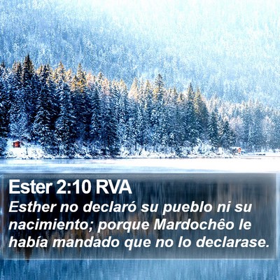 Ester 2:10 RVA Bible Verse Image