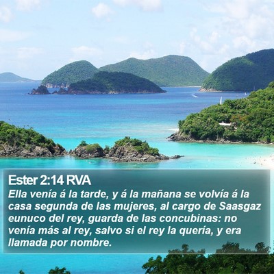Ester 2:14 RVA Bible Verse Image