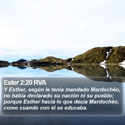 Ester 2:20 RVA Bible Verse Image