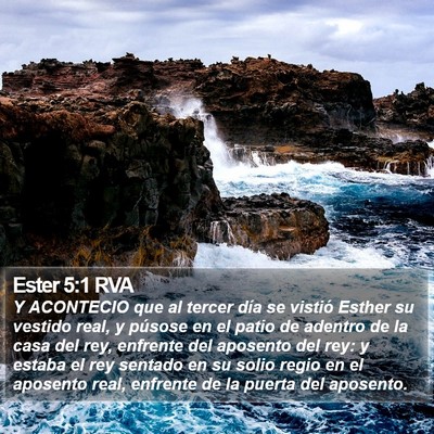 Ester 5:1 RVA Bible Verse Image