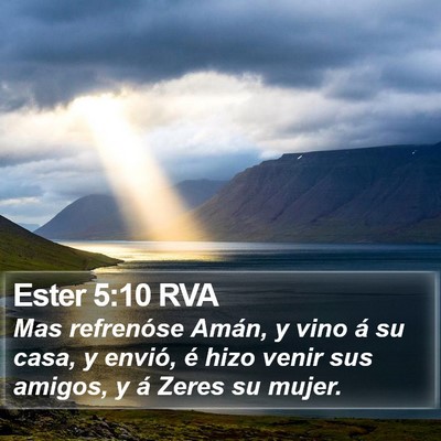 Ester 5:10 RVA Bible Verse Image