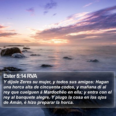 Ester 5:14 RVA Bible Verse Image