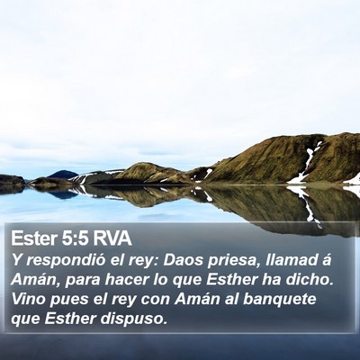 Ester 5:5 RVA Bible Verse Image