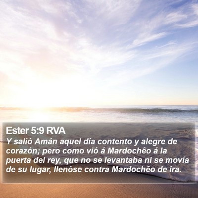 Ester 5:9 RVA Bible Verse Image