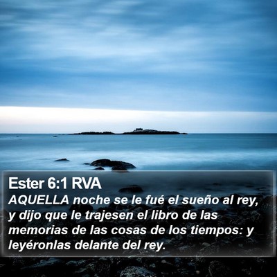 Ester 6:1 RVA Bible Verse Image