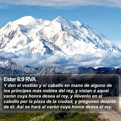 Ester 6:9 RVA Bible Verse Image