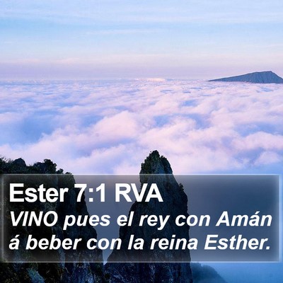 Ester 7:1 RVA Bible Verse Image