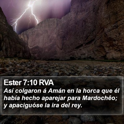 Ester 7:10 RVA Bible Verse Image
