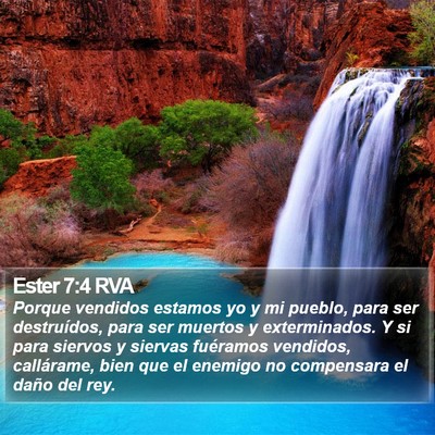 Ester 7:4 RVA Bible Verse Image