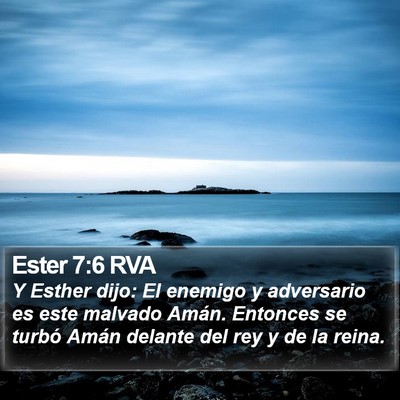 Ester 7:6 RVA Bible Verse Image