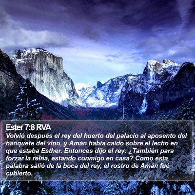 Ester 7:8 RVA Bible Verse Image