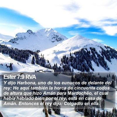 Ester 7:9 RVA Bible Verse Image