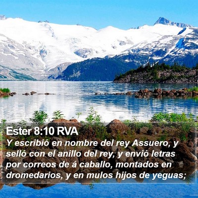 Ester 8:10 RVA Bible Verse Image