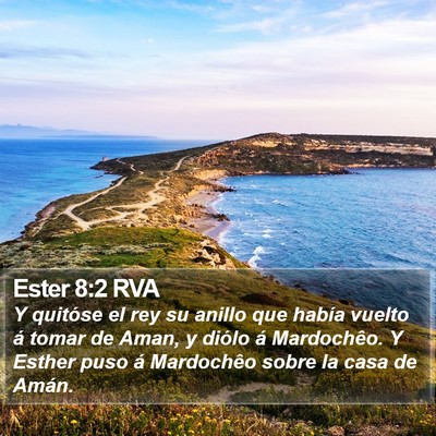 Ester 8:2 RVA Bible Verse Image