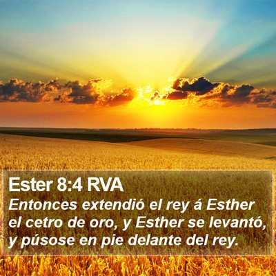 Ester 8:4 RVA Bible Verse Image