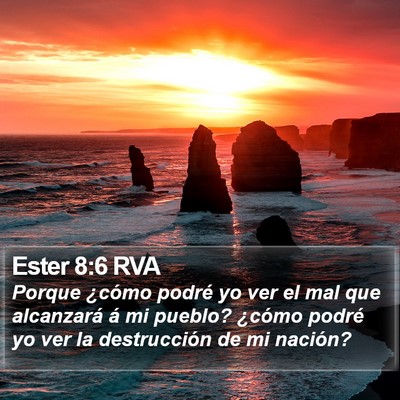 Ester 8:6 RVA Bible Verse Image