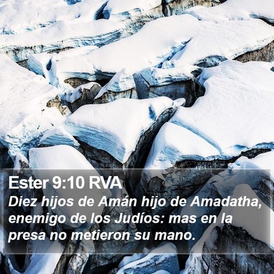 Ester 9:10 RVA Bible Verse Image