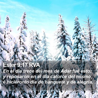 Ester 9:17 RVA Bible Verse Image