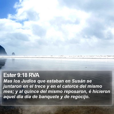 Ester 9:18 RVA Bible Verse Image