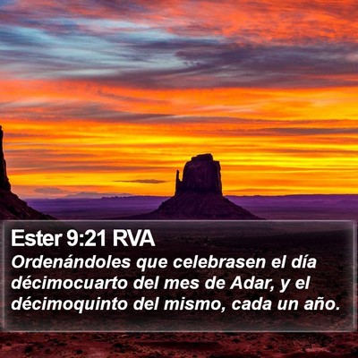 Ester 9:21 RVA Bible Verse Image