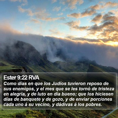 Ester 9:22 RVA Bible Verse Image