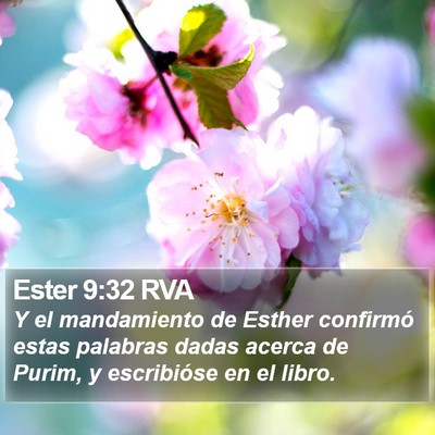 Ester 9:32 RVA Bible Verse Image