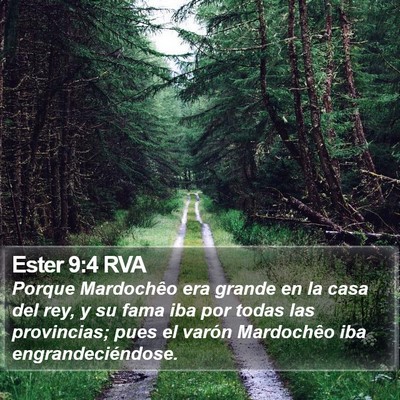 Ester 9:4 RVA Bible Verse Image