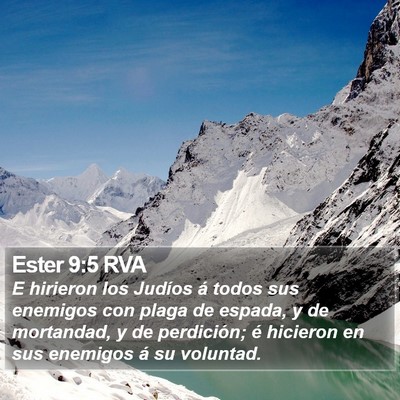 Ester 9:5 RVA Bible Verse Image
