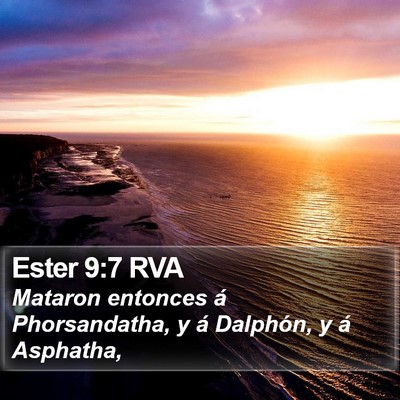 Ester 9:7 RVA Bible Verse Image