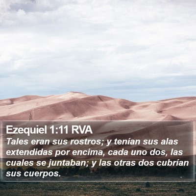 Ezequiel 1:11 RVA Bible Verse Image
