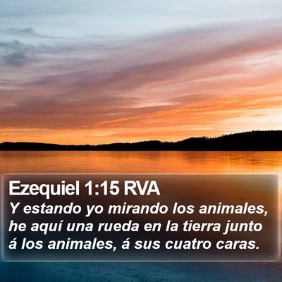 Ezequiel 1:15 RVA Bible Verse Image